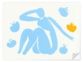 Wall sticker Nude with Oranges
