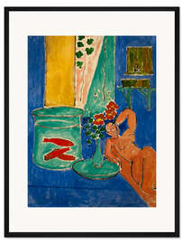 Gerahmter Kunstdruck Goldfische und Skulpturen, 1912