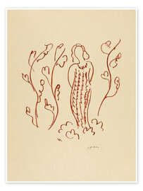 Wall print Florilège des Amours de Ronsard, 1948 VI - Henri Matisse