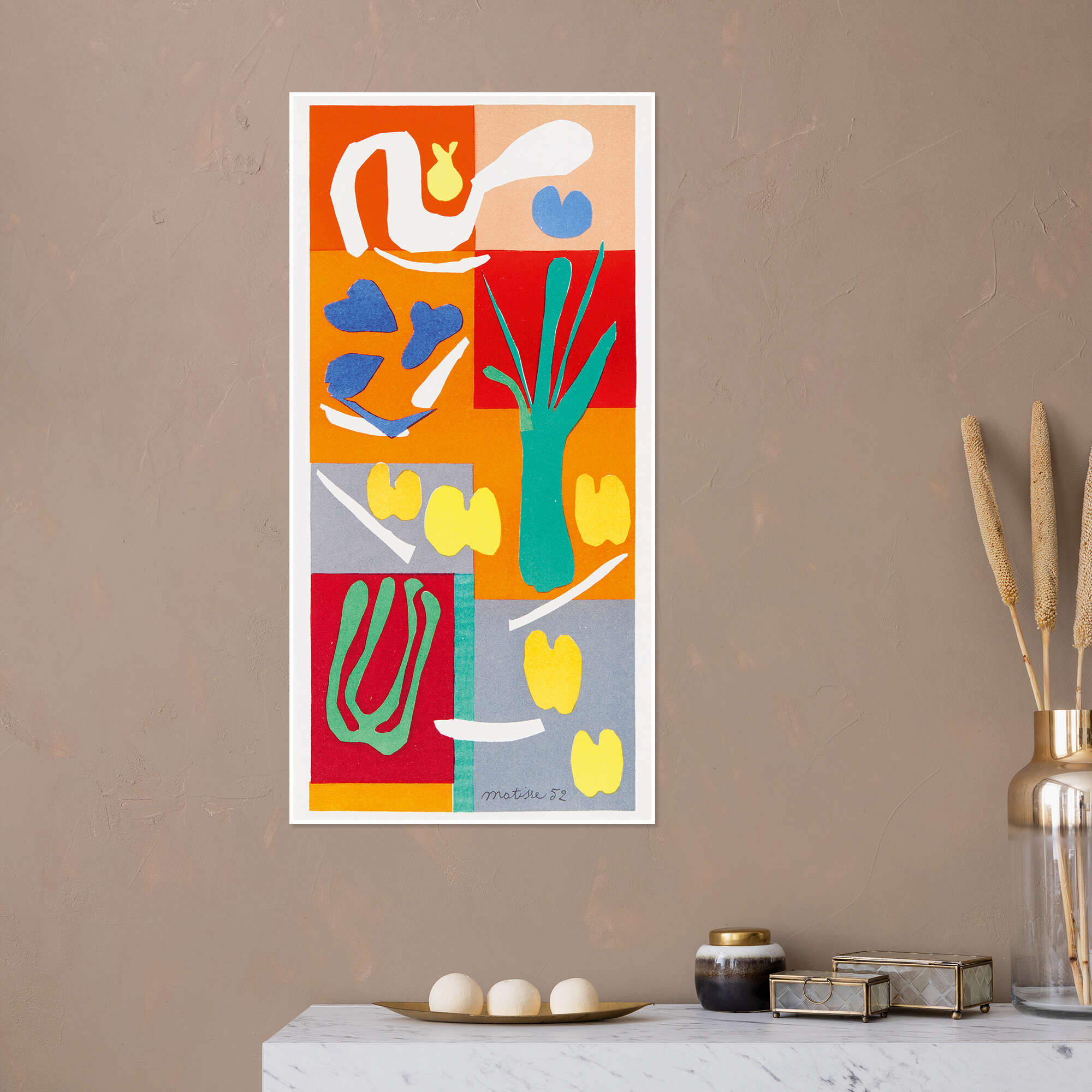 Set of eight color lithographs, 1954 print by Henri Matisse