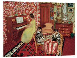 Obraz na szkle akrylowym Piano Player and Checkers Player, 1924 - Henri Matisse