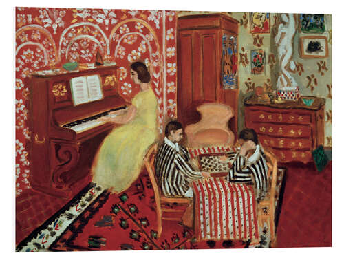 Obraz na PCV Piano Player and Checkers Player, 1924