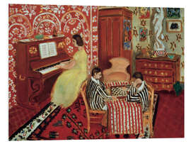 Obraz na PCV Piano Player and Checkers Player, 1924 - Henri Matisse