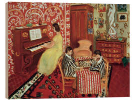 Obraz na drewnie Piano Player and Checkers Player, 1924 - Henri Matisse