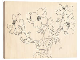 Wood print Anémones in a Vase, 1944