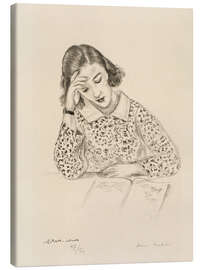 Quadro em tela Reading Girl, 1923