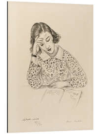 Magnettafel Lesendes Mädchen, 1923