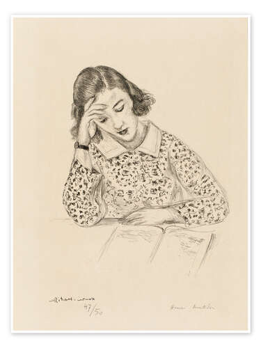 Plakat Reading Girl, 1923