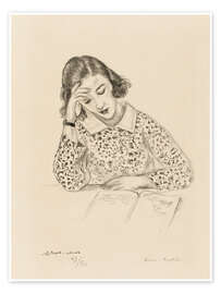 Juliste Reading Girl, 1923