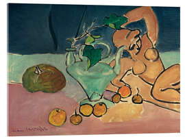 Acrylglasbild Skulptur und Vase mit Efeu, 1916 - Henri Matisse