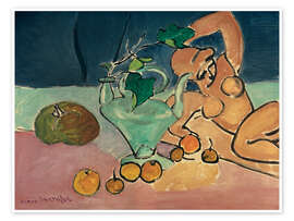 Obraz Sculpture and Vase with Ivy, 1916 - Henri Matisse