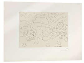 Acrylglasbild Study of Nude, Reversed, 1929 - Henri Matisse