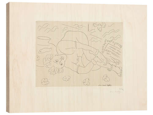 Wood print Study of Nude, Reversed, 1929