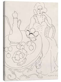 Canvas print Seated Woman Before a Serving Table, 1944 - Henri Matisse