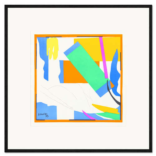 Kunsttryk i ramme Lot of eight colour lithographs