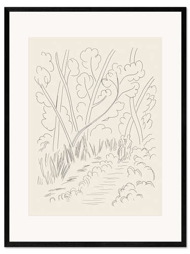 Impresión de arte enmarcada Prose (Pour des Esseintes), plate 19 from Poetry de Mallarmé, 1932