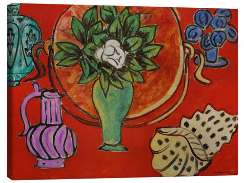 Canvastavla Still Life with Magnolia, 1941