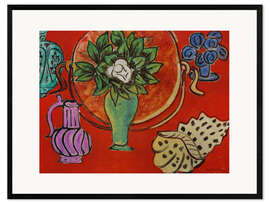 Ingelijste kunstdruk Still Life with Magnolia, 1941