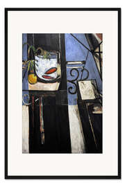 Gerahmter Kunstdruck Goldfisch und Palette, 1914