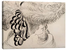 Obraz na płótnie Girl in Plumed Hat (Antoinette), 1919 - Henri Matisse