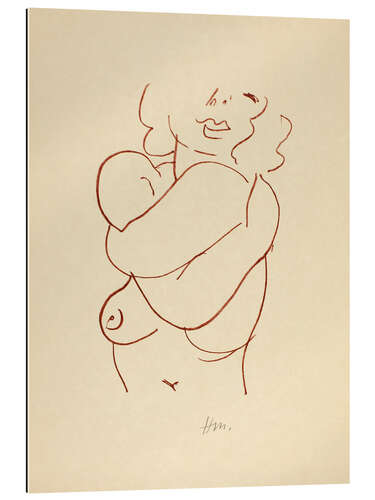 Tableau en plexi-alu Florilège des Amours de Ronsard, 1948 VIII