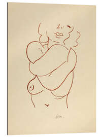 Tableau en plexi-alu Florilège des Amours de Ronsard, 1948 VIII