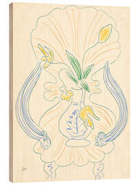 Wood print Blue Vase on a Venetian Armchair, 1943 - Henri Matisse