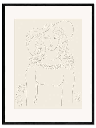 Impresión de arte enmarcada Apparition, plate 3 from Poesies de Mallarmé, 1932
