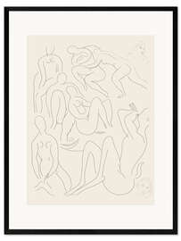 Impresión de arte enmarcada L'Après-Midi d'un Faune, plate 16 from Poetry de Mallarmé, 1932