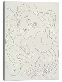Canvas print With her Pure Nails, plate 25 from Poetry de Mallarmé, 1932