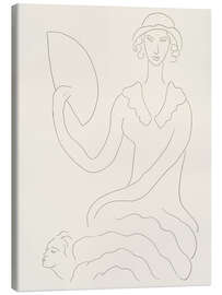 Leinwandbild Eventail de Madame Mallarmé, Tafel 20 aus Poesies de Mallarmé - Henri Matisse
