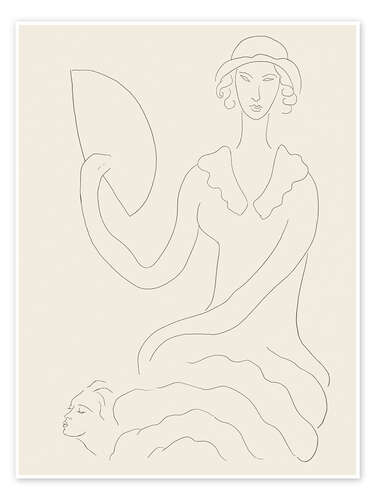 Poster Eventail de Madame Mallarmé, Tafel 20 aus Poesies de Mallarmé