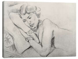 Leinwandbild La dormeuse, die Schlafende - Henri Matisse