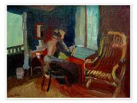 Obraz Swiss Interior (Jane Matisse), 1901 - Henri Matisse