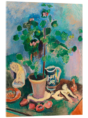 Akrylbilde Still Life with Geraniums, 1906