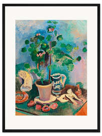 Gerahmter Kunstdruck Stillleben mit Geranien, 1906