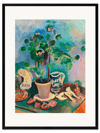 Impresión de arte enmarcada Still Life with Geraniums, 1906