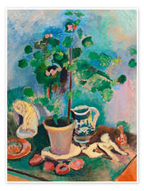 Poster Still Life with Geraniums, 1906