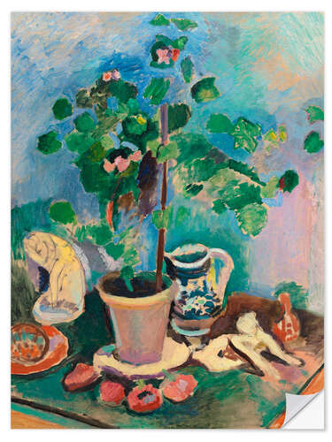 Adesivo murale Still Life with Geraniums, 1906