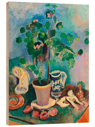 Wood print Still Life with Geraniums, 1906