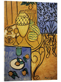 Quadro em acrílico Interior in yellow and blue, 1946