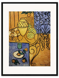 Framed art print Interior in yellow and blue, 1946
