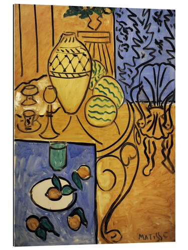 Gallery print Interior in yellow and blue, 1946