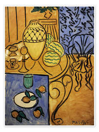 Poster Interior in yellow and blue, 1946