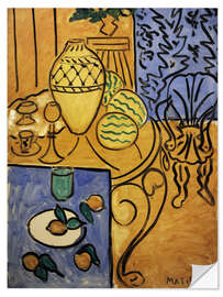 Sisustustarra Interior in yellow and blue, 1946