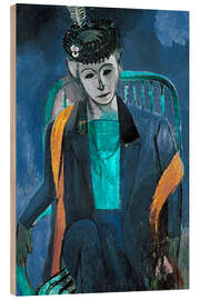 Holzbild Madame Matisse, 1913 - Henri Matisse