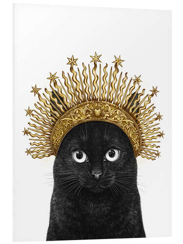Quadro em PVC Queen of black cats