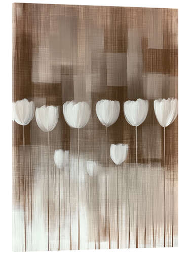 Acrylic print Abstract tulips