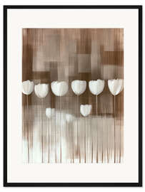 Gerahmter Kunstdruck Abstrakte Tulpen