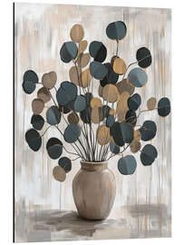 Magnettafel Abstrakte goldene Pflanze